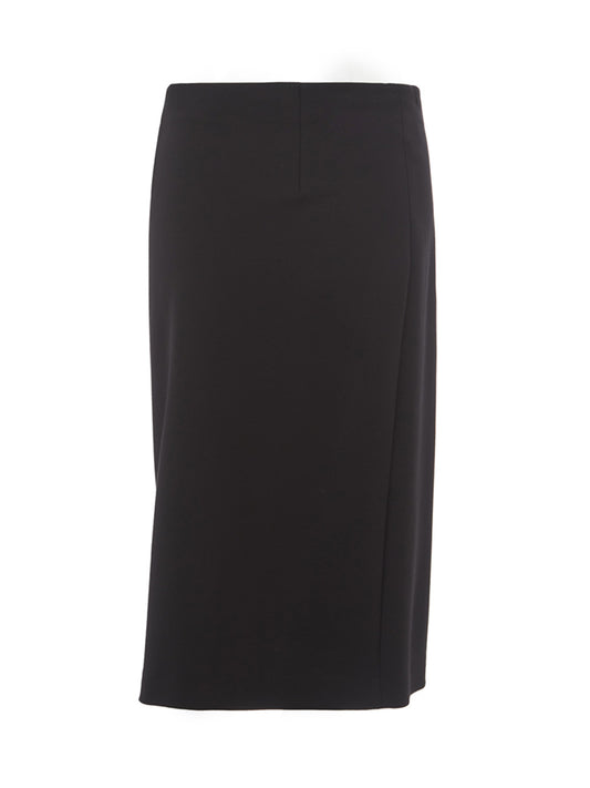 Lardini Black Viscose Skirt