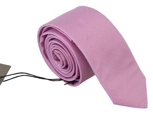 Daniele Alessandrini Pink Classic Men Necktie Accessory Silk Tie
